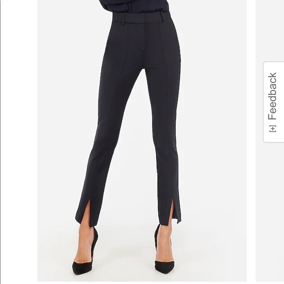 Express Pants - Express Front Slit Dress Pants